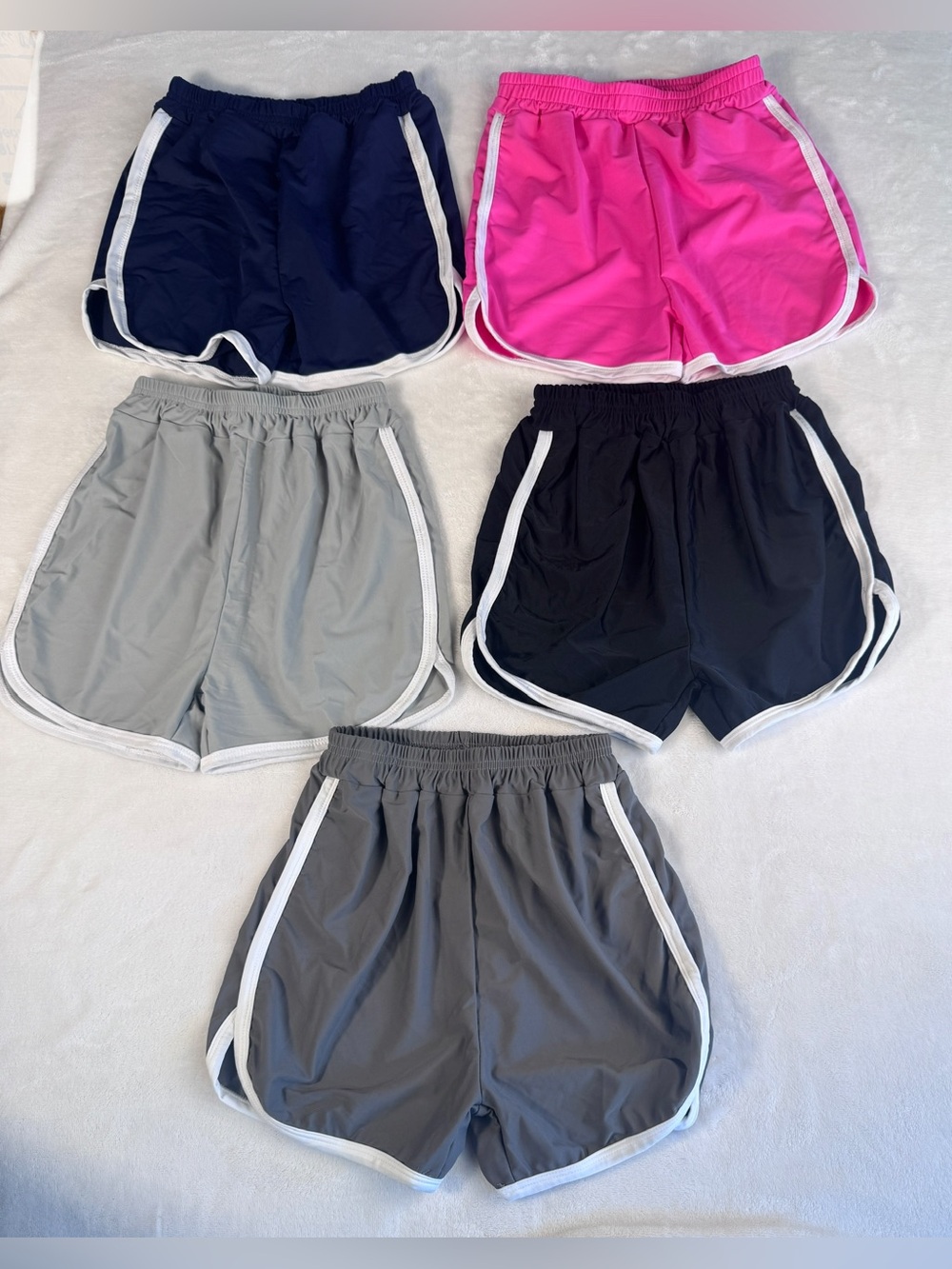 Kids Active Pull On Shorts Pink,Navy, Black,Light Gray,Dark Gray size 10-12years